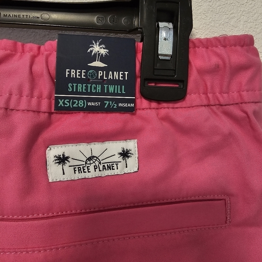Free Planet Bright Fuchsia Stretch Twill Shorts Women's Size XS NWT - Picture 6 of 8